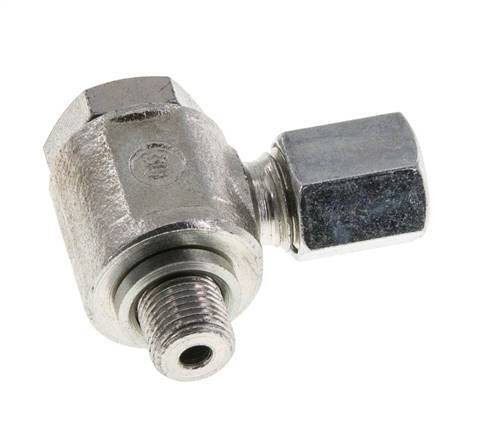 6L & G1/8'' Zink plated Steel Swivel Joint Cutting Fitting with Male Threads 315 bar Rotatable ISO 8434-1