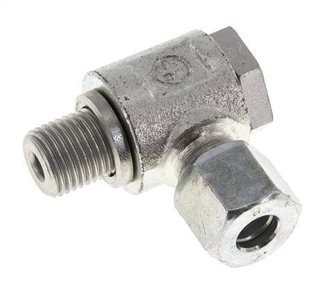 8L & G1/4'' Zink plated Steel Swivel Joint Cutting Fitting with Male Threads 315 bar Rotatable ISO 8434-1