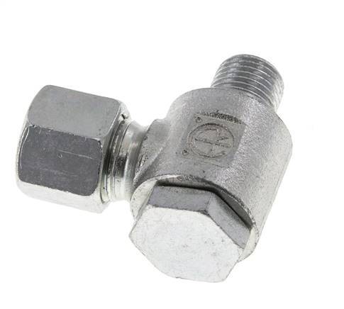 10L & G1/4'' Zink plated Steel Swivel Joint Cutting Fitting with Male Threads 315 bar Rotatable ISO 8434-1