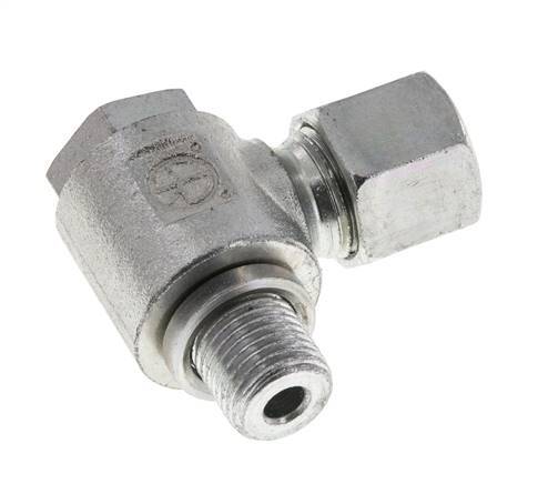 10L & G1/4'' Zink plated Steel Swivel Joint Cutting Fitting with Male Threads 315 bar Rotatable ISO 8434-1