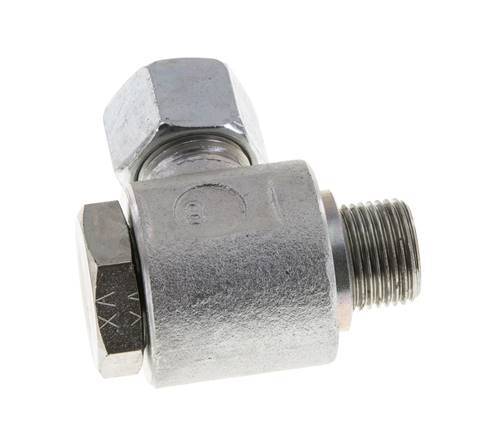 12L & G3/8'' Zink plated Steel Swivel Joint Cutting Fitting with Male Threads 315 bar Rotatable ISO 8434-1