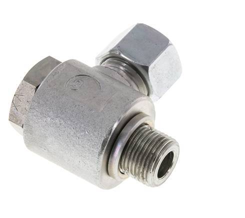 12L & G3/8'' Zink plated Steel Swivel Joint Cutting Fitting with Male Threads 315 bar Rotatable ISO 8434-1