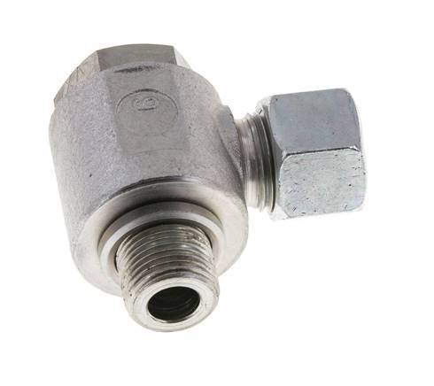 12L & G3/8'' Zink plated Steel Swivel Joint Cutting Fitting with Male Threads 315 bar Rotatable ISO 8434-1