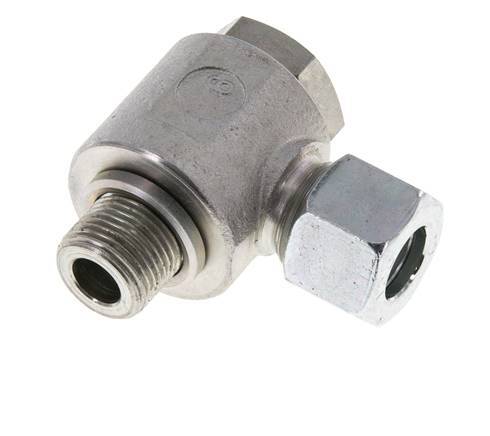 12L & G3/8'' Zink plated Steel Swivel Joint Cutting Fitting with Male Threads 315 bar Rotatable ISO 8434-1
