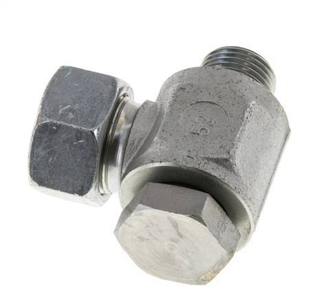 18L & G1/2'' Zink plated Steel Swivel Joint Cutting Fitting with Male Threads 315 bar Rotatable ISO 8434-1