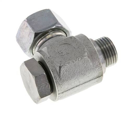 18L & G1/2'' Zink plated Steel Swivel Joint Cutting Fitting with Male Threads 315 bar Rotatable ISO 8434-1