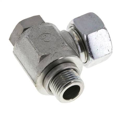 18L & G1/2'' Zink plated Steel Swivel Joint Cutting Fitting with Male Threads 315 bar Rotatable ISO 8434-1