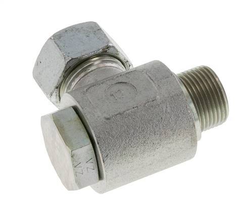 22L & G3/4'' Zink plated Steel Swivel Joint Cutting Fitting with Male Threads 160 bar Rotatable ISO 8434-1