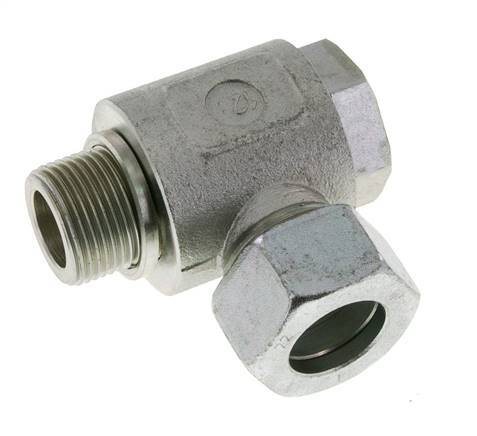 22L & G3/4'' Zink plated Steel Swivel Joint Cutting Fitting with Male Threads 160 bar Rotatable ISO 8434-1