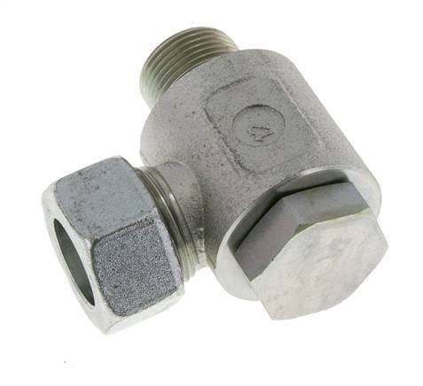 22L & G3/4'' Zink plated Steel Swivel Joint Cutting Fitting with Male Threads 160 bar Rotatable ISO 8434-1