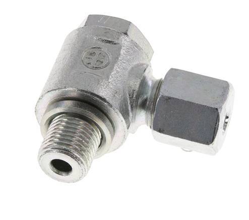 6S & G1/4'' Zink plated Steel Swivel Joint Cutting Fitting with Male Threads 400 bar Rotatable ISO 8434-1