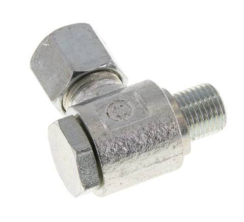 8S & G1/4'' Zink plated Steel Swivel Joint Cutting Fitting with Male Threads 400 bar Rotatable ISO 8434-1
