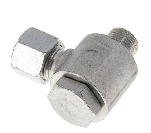 10S & G3/8'' Zink plated Steel Swivel Joint Cutting Fitting with Male Threads 400 bar Rotatable ISO 8434-1