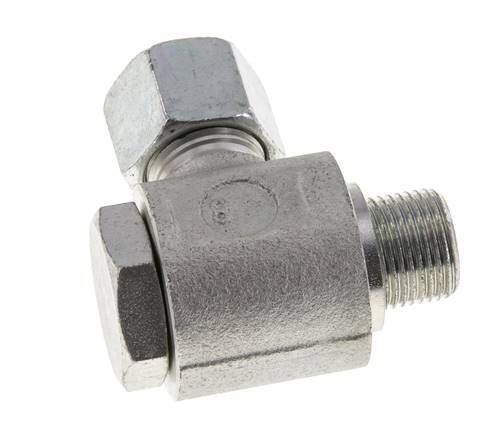 10S & G3/8'' Zink plated Steel Swivel Joint Cutting Fitting with Male Threads 400 bar Rotatable ISO 8434-1