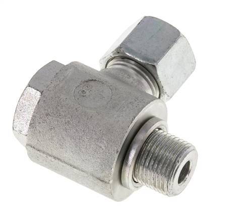 10S & G3/8'' Zink plated Steel Swivel Joint Cutting Fitting with Male Threads 400 bar Rotatable ISO 8434-1