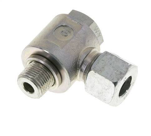 12S & G3/8'' Zink plated Steel Swivel Joint Cutting Fitting with Male Threads 400 bar Rotatable ISO 8434-1