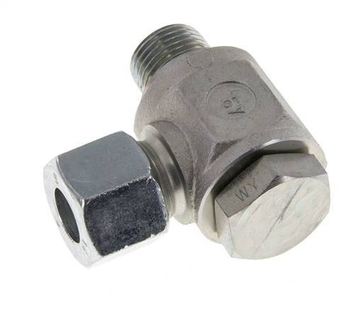 14S & G1/2'' Zink plated Steel Swivel Joint Cutting Fitting with Male Threads 400 bar Rotatable ISO 8434-1