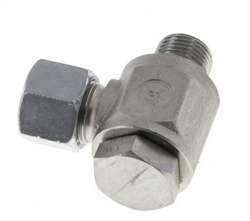 14S & G1/2'' Zink plated Steel Swivel Joint Cutting Fitting with Male Threads 400 bar Rotatable ISO 8434-1