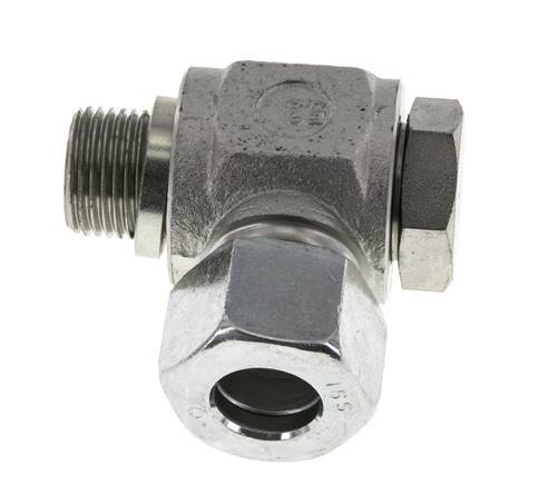 16S & G1/2'' Zink plated Steel Swivel Joint Cutting Fitting with Male Threads 400 bar Rotatable ISO 8434-1
