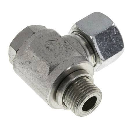 16S & G1/2'' Zink plated Steel Swivel Joint Cutting Fitting with Male Threads 400 bar Rotatable ISO 8434-1