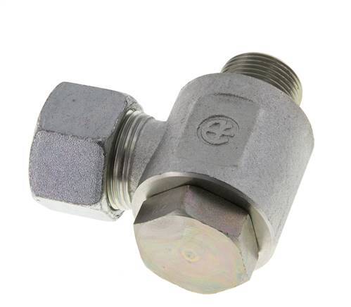 20S & G3/4'' Zink plated Steel Swivel Joint Cutting Fitting with Male Threads 400 bar Rotatable ISO 8434-1