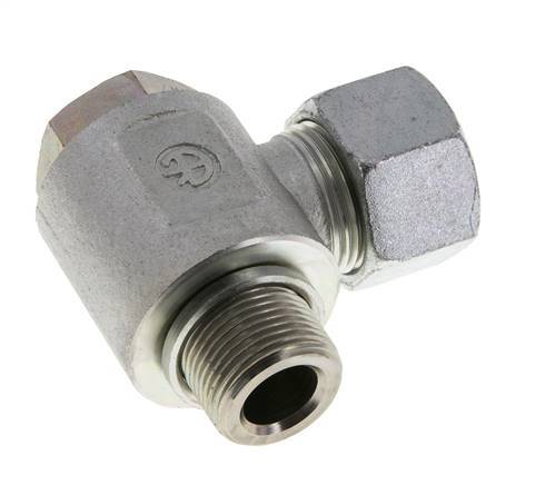 20S & G3/4'' Zink plated Steel Swivel Joint Cutting Fitting with Male Threads 400 bar Rotatable ISO 8434-1