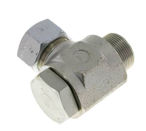 30S & G1-1/4'' Zink plated Steel Swivel Joint Cutting Fitting with Male Threads 250 bar Rotatable ISO 8434-1