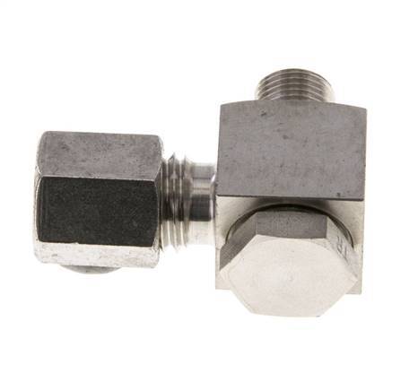 6L & G1/8'' Stainless Steel Swivel Joint Cutting Fitting with Male Threads 315 bar Rotatable ISO 8434-1