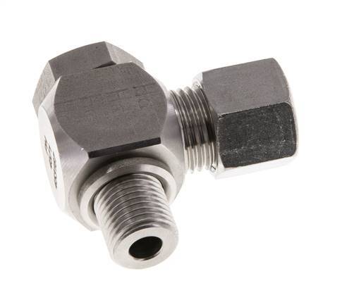 10L & G1/4'' Stainless Steel Swivel Joint Cutting Fitting with Male Threads 315 bar Rotatable ISO 8434-1