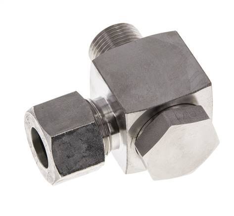 12L & G3/8'' Stainless Steel Swivel Joint Cutting Fitting with Male Threads 315 bar Rotatable ISO 8434-1