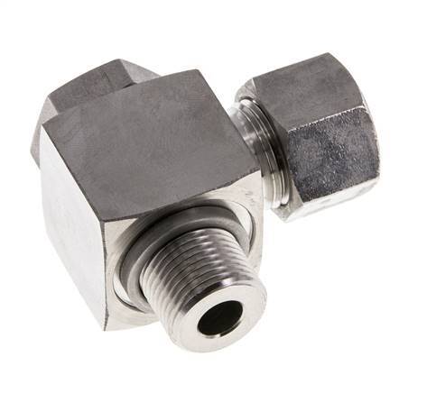 12L & G3/8'' Stainless Steel Swivel Joint Cutting Fitting with Male Threads 315 bar Rotatable ISO 8434-1
