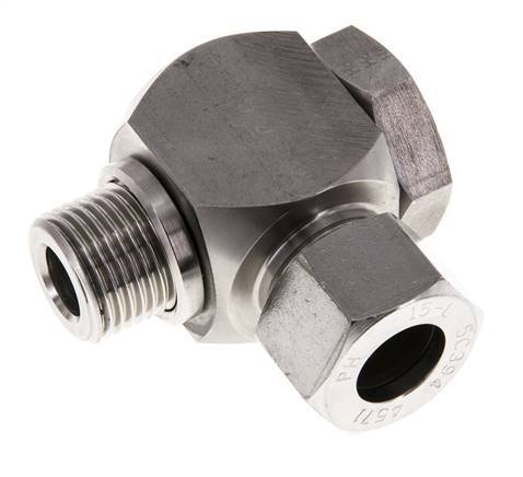 15L & G1/2'' Stainless Steel Swivel Joint Cutting Fitting with Male Threads 315 bar Rotatable ISO 8434-1