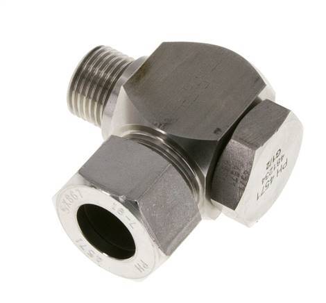 18L & G1/2'' Stainless Steel Swivel Joint Cutting Fitting with Male Threads 315 bar Rotatable ISO 8434-1