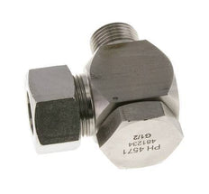 18L & G1/2'' Stainless Steel Swivel Joint Cutting Fitting with Male Threads 315 bar Rotatable ISO 8434-1