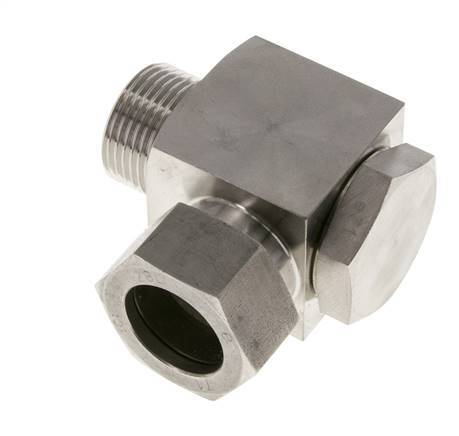 28L & G1'' Stainless Steel Swivel Joint Cutting Fitting with Male Threads 160 bar Rotatable ISO 8434-1