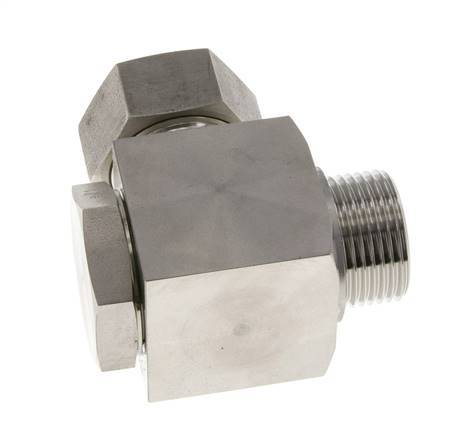 28L & G1'' Stainless Steel Swivel Joint Cutting Fitting with Male Threads 160 bar Rotatable ISO 8434-1