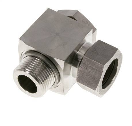 28L & G1'' Stainless Steel Swivel Joint Cutting Fitting with Male Threads 160 bar Rotatable ISO 8434-1