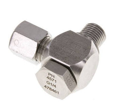 6S & G1/4'' Stainless Steel Swivel Joint Cutting Fitting with Male Threads 400 bar Rotatable ISO 8434-1