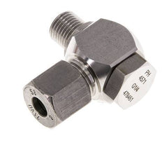 8S & G1/4'' Stainless Steel Swivel Joint Cutting Fitting with Male Threads 400 bar Rotatable ISO 8434-1