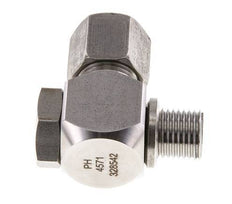 8S & G1/4'' Stainless Steel Swivel Joint Cutting Fitting with Male Threads 400 bar Rotatable ISO 8434-1