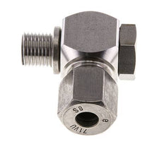 8S & G1/4'' Stainless Steel Swivel Joint Cutting Fitting with Male Threads 400 bar Rotatable ISO 8434-1