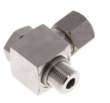 10S & G3/8'' Stainless Steel Swivel Joint Cutting Fitting with Male Threads 400 bar Rotatable ISO 8434-1