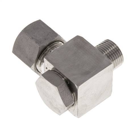 12S & G3/8'' Stainless Steel Swivel Joint Cutting Fitting with Male Threads 400 bar Rotatable ISO 8434-1