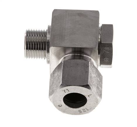 12S & G3/8'' Stainless Steel Swivel Joint Cutting Fitting with Male Threads 400 bar Rotatable ISO 8434-1