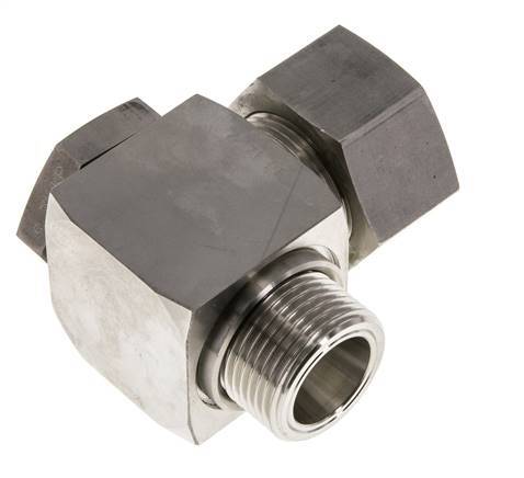 25S & G1'' Stainless Steel Swivel Joint Cutting Fitting with Male Threads 250 bar Rotatable ISO 8434-1
