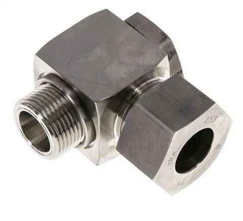 25S & G1'' Stainless Steel Swivel Joint Cutting Fitting with Male Threads 250 bar Rotatable ISO 8434-1