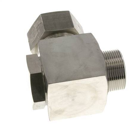 38S & G1-1/2'' Stainless Steel Swivel Joint Cutting Fitting with Male Threads 250 bar Rotatable ISO 8434-1