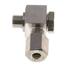 6L & G1/8'' Stainless Steel Swivel Joint Compression Fitting with Male Threads 315 bar Rotatable ISO 8434-1