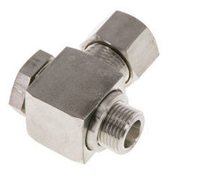 12L & G3/8'' Stainless Steel Swivel Joint Compression Fitting with Male Threads 315 bar Rotatable ISO 8434-1
