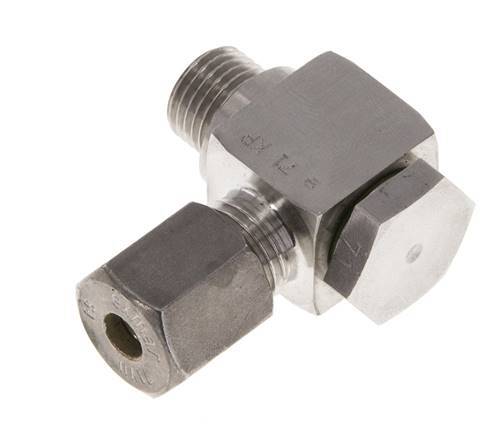 6S & G1/4'' Stainless Steel Swivel Joint Compression Fitting with Male Threads 400 bar Rotatable ISO 8434-1